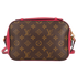 Saintonge, &pound;750, Handbags, Beige/Brown/Pink, Leather, Canvas, Back view